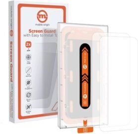 Mobile Origin Orange Screen Guard iPhone 15 Pro Max/15 Plus 2ks s aplikátorem