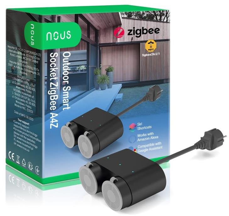 Nous A4Z Zigbee venkovní Smart zásuvka