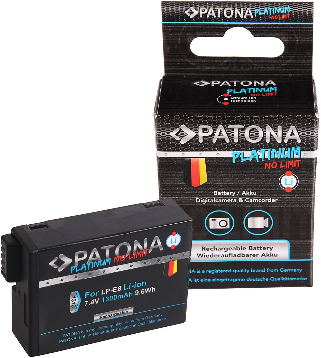 PATONA pro Canon LP-E8/LP-E8+ 1140mAh Li-Ion Platinum