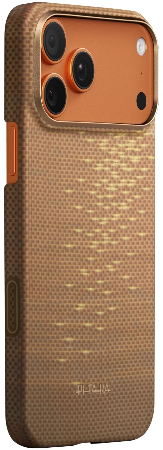 Pitaka Ultra-Slim Case Golden Glint iPhone 17 Pro Max