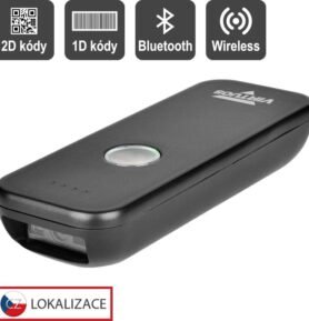 Virtuos CCD 2D čtečka Virtuos HW-856A mini, bezdrátová, BT, USB-C, kapesní, černá