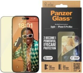PanzerGlass Apple iPhone 15 Pro Max AntiRexní & AntiBlue s instalačním rámečkem