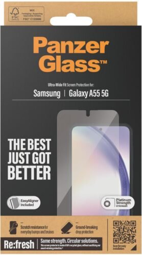 PanzerGlass Samsung Galaxy A55 5G s instalačním rámečkem