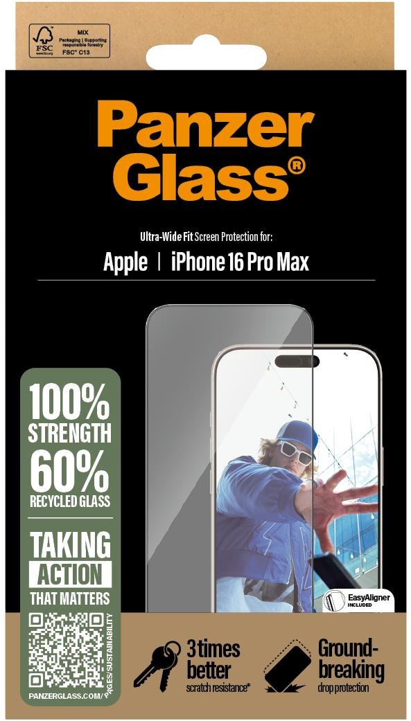 PanzerGlass Apple iPhone 16 Pro Max s instalačním rámečkem