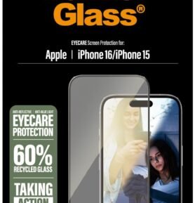 PanzerGlass EyeCare Apple iPhone 16/15 s instalačním rámečkem