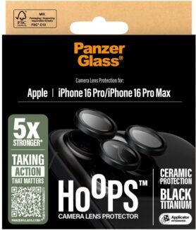 PanzerGlass HoOps Ceramic Apple iPhone 16 Pro/15 Pro/16 Pro Max/15 Pro Max černý titan