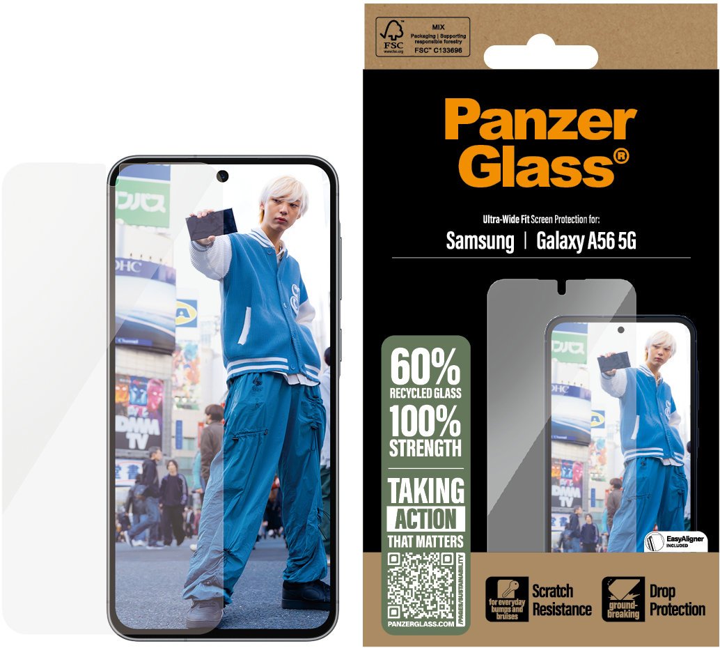 PanzerGlass Samsung Galaxy A56 5G s instalačním rámečkem