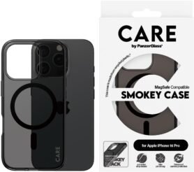 PanzerGlass CARE kryt Apple iPhone 16 Pro MagSafe Smokey kouřový/černý