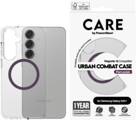 PanzerGlass CARE kryt Samsung Galaxy S25+ Urban Combat čirý/fialový QI (Plum Purple)