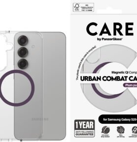 PanzerGlass CARE kryt Samsung Galaxy S25+ Urban Combat čirý/fialový QI (Plum Purple)