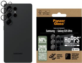 PanzerGlass Hoops Samsung Galaxy S25 Ultra čiré ochranné kroužky pro čočky fotoaparátu