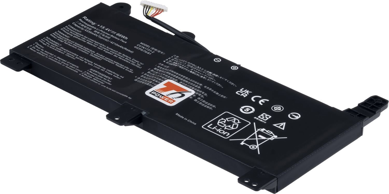 T6 Power pro Asus ROG Strix G531GU, G531GV, G731GU, G731GV, G532LV, 4335 mAh, 66 Wh, 4cell, Li-poly