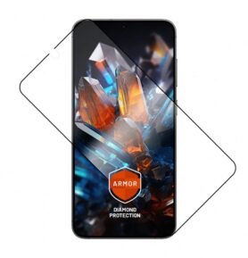 FIXED Armor s aplikátorem pro Samsung Galaxy S24+ s podporou čtečky v displeji černé
