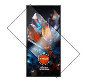 FIXED Armor s aplikátorem pro Samsung Galaxy S24 Ultra s podporou čtečky v displeji černé