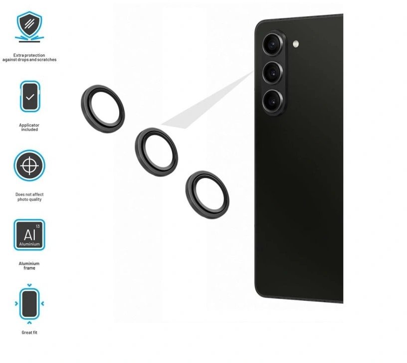 FIXED Camera Glass pro Samsung Galaxy Z Fold 6 černá