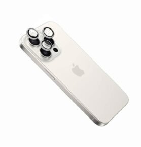 FIXED Camera Glass pro Apple iPhone 16 Pro/16 Pro Max bílý titan
