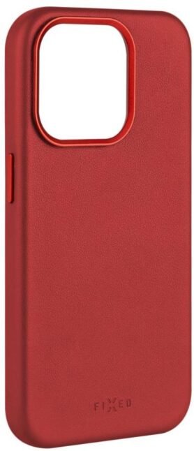 FIXED MagLeather s podporou MagSafe pro Apple iPhone 15 Pro červený