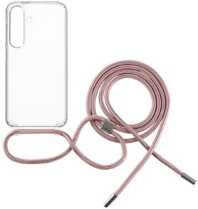 FIXED Pure Neck s růžovou šňůrkou na krk pro Samsung Galaxy S24