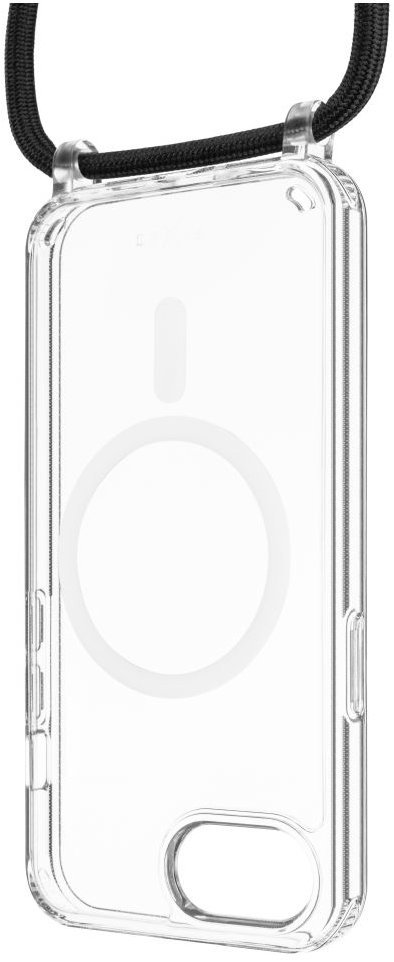 FIXED MagPure Neck s černou šňůrkou na krk pro Apple iPhone 17e/16e