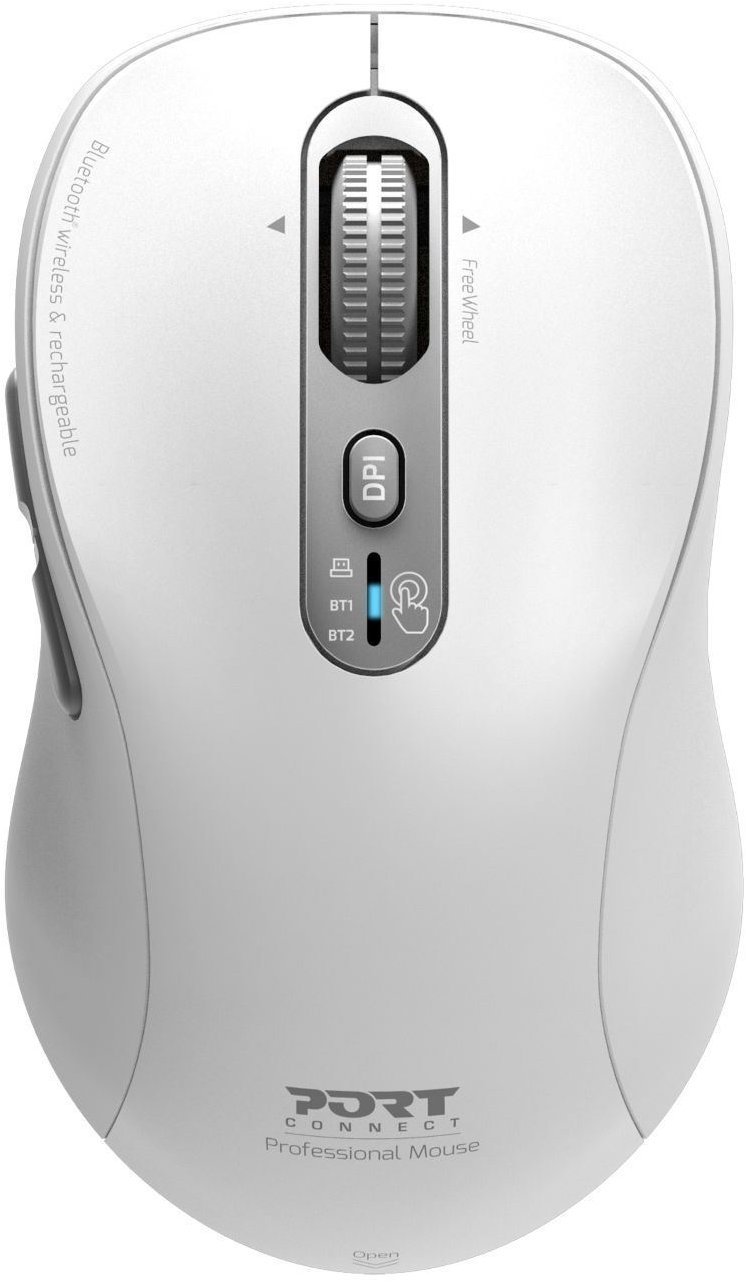 PORT CONNECT Expert, 2.4GHz a Bluetooth, USB-C, bílá
