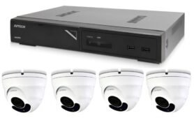 AVTECH set 1 × AVTECH NVR AVH1109 + 4 × 2MPX Motorzoom IP Dome kamera AVTECH DGM2443SVSE + 4 × Kabel
