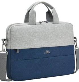 RIVACASE 7522 anti-theft plátěná brašna 14", šedomodrá
