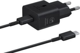Samsung nabíjecí adaptér USB-C (25W) černý s kabelem v balení