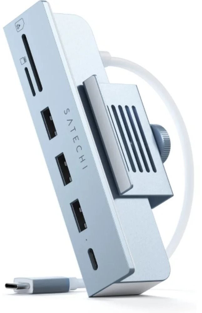 Satechi USB-C Clamp Hub iMac 24inch (2021) / (1x USB-C up to 5 Gbps,3x USB-A 3.0 up to 5 Gbps, inc.