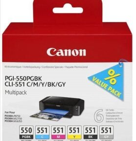 Canon PGI-550/CLI-551 PGBK/C/M/Y/BK/GY Multi Pack