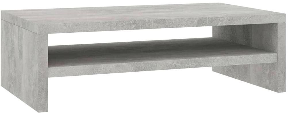 Shumee Stojan na monitor betonově šedý, 42 × 24 × 13 cm, dřevotříska