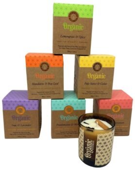 Song of India Organic Goodness sada sójových svíček 6 × 200 g