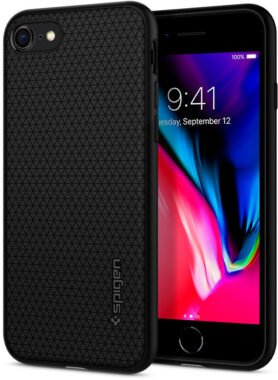 Spigen Liquid Air Black iPhone SE (2022/2020)/8/7