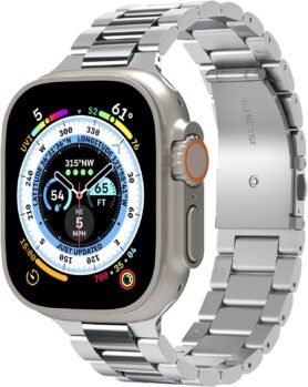 Spigen Modern Fit 316L Band Silver Apple Watch 49mm/45mm/44mm/42mm