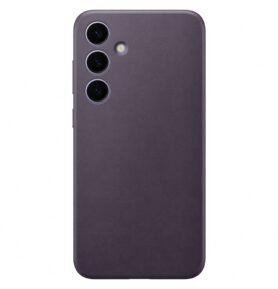 Samsung Galaxy S24+ Zadní kryt z veganské kůže Dark Violet