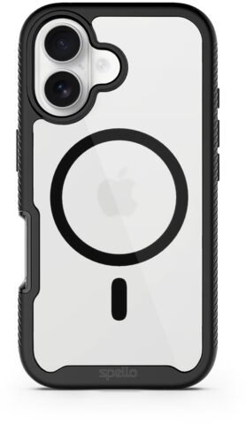 Spello Rugged magnetický kryt iPhone 16 - černá
