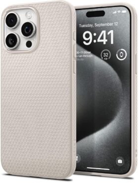 Spigen Liquid Air Natural Titanium iPhone 15 Pro
