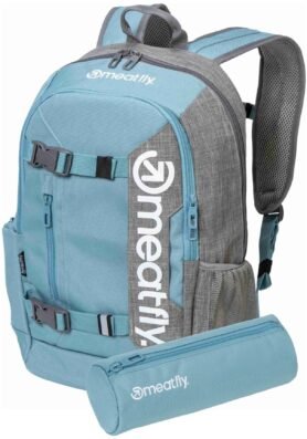 Meatfly Basejumper, Grey Heather / Aqua 22 l