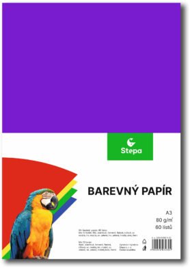 STEPA A3 60 listů, mix 12 barev