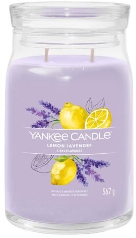 YANKEE CANDLE Signature sklo 2 knoty Lemon Lavender 567 g