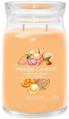 YANKEE CANDLE Signature sklo 2 knoty Mango Ice Cream 567 g
