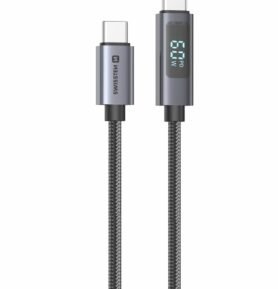 Swissten LCD kabel USB-C/USB-C 1,5m