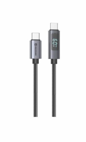 Swissten LCD kabel USB-C/USB-C 1,5m