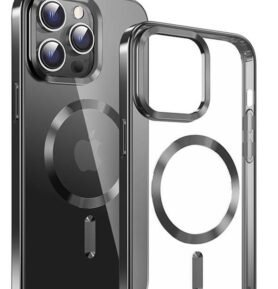 Swissten Clear Jelly MagStick Metallic pro iPhone 15 černé