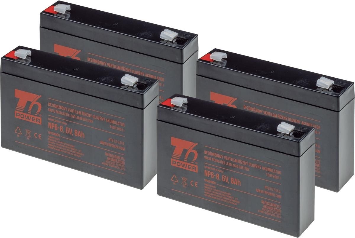 Sada baterií T6 Power pro záložní zdroj APC RBC34, VRLA, 6 V