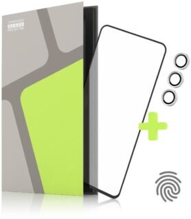 Tempered Glass Protector rámečkové pro Samsung Galaxy A54 5G, černé + sklo na kameru