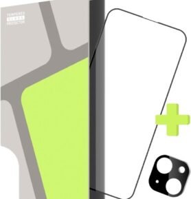 Tempered Glass Protector pro iPhone 15 + sklo na kameru (antistatické) Case Friendly
