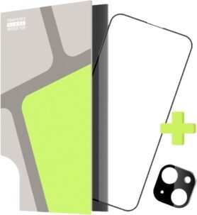 Tempered Glass Protector pro iPhone 15 + sklo na kameru (antistatické) Case Friendly