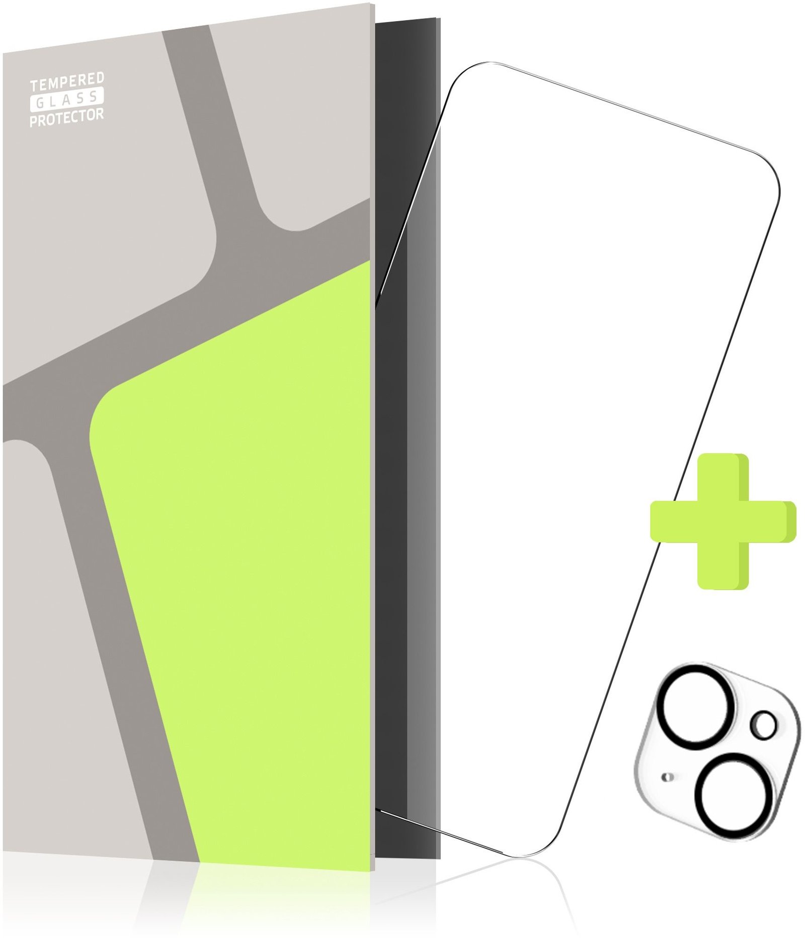 Tempered Glass Protector pro iPhone 15 Plus + sklo na kameru (kompatibilní s pouzdrem)