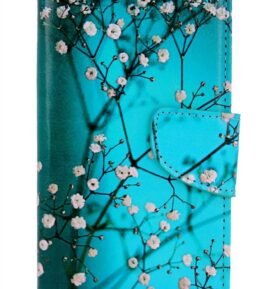 TopQ Pouzdro Samsung A17 Modré s květy 142217