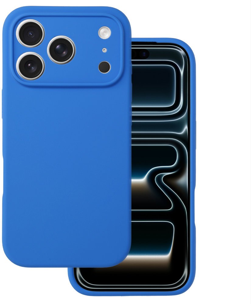 TopQ Zadní kryt Silicone Lite pro iPhone 17 Pro Max blue